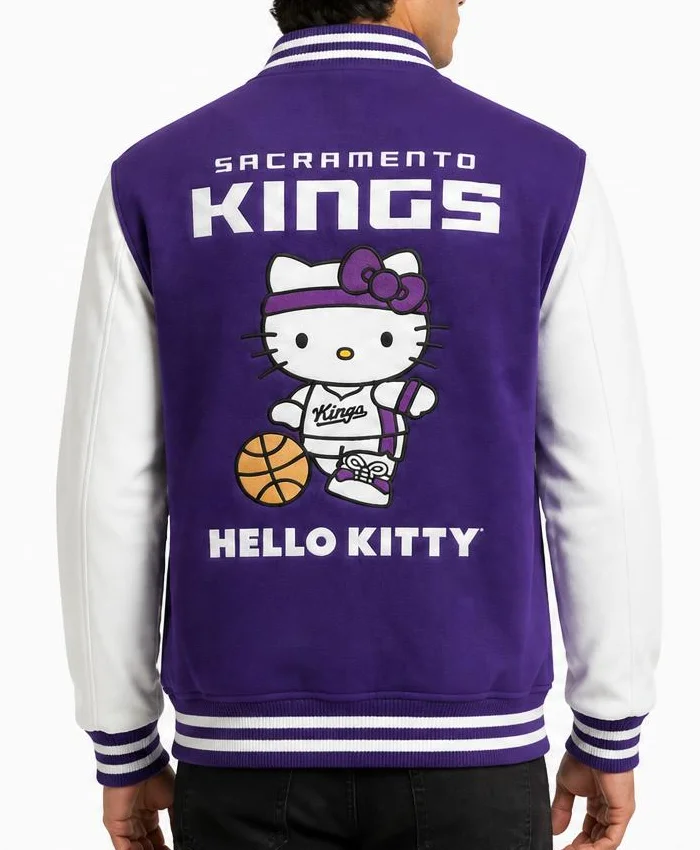 Hello Kitty Sacramento Kings Varsity Jacket Men