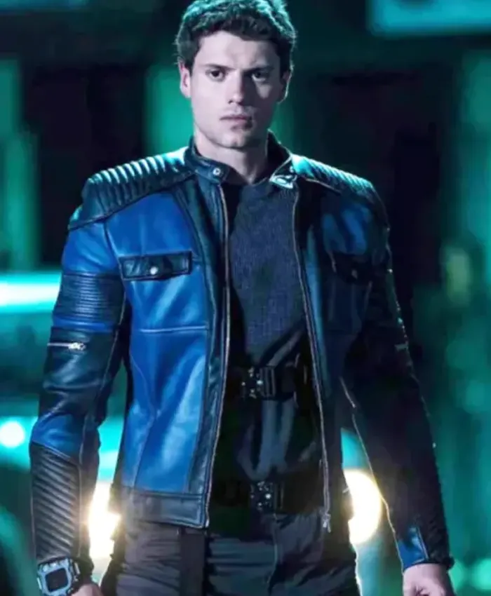 Henry Danger Jace Norman Blue Leather Jacket