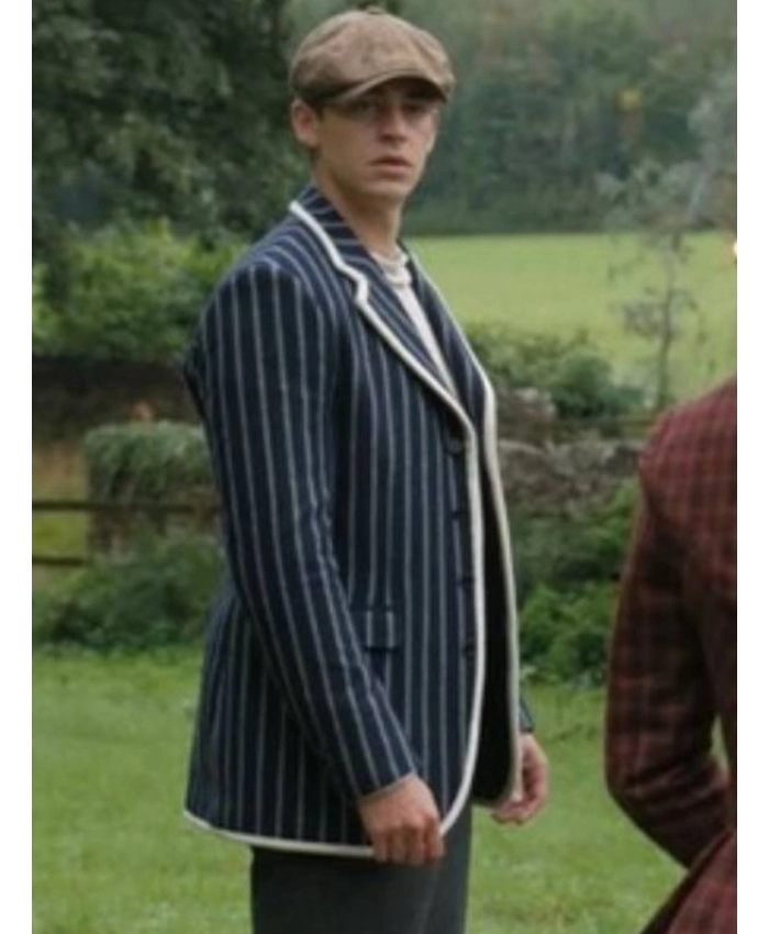 Hero Fiennes Tiffin TV Series Young Sherlock 2026 Sherlock Holmes Striped Blazer