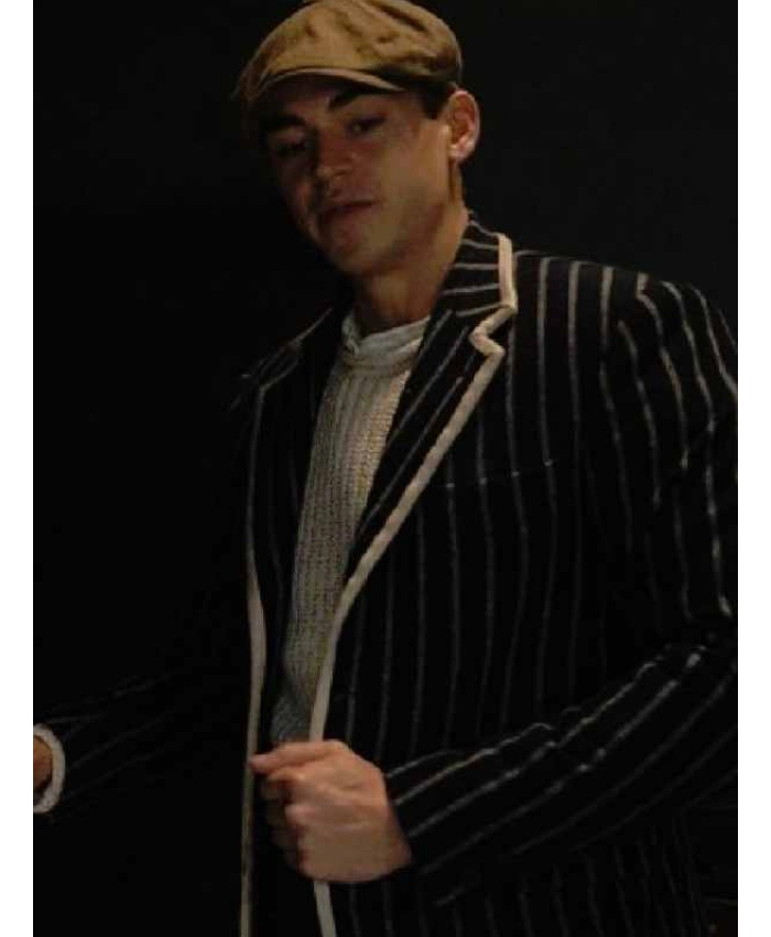 Hero Fiennes Tiffin TV Series Young Sherlock Sherlock Holmes Blue Striped Blazer