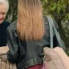 High Potential Kaitlin Olson Black Leather Jacket