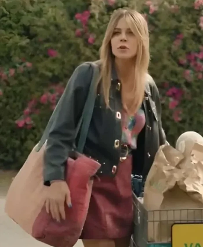 High Potential Kaitlin Olson Leather Jacket