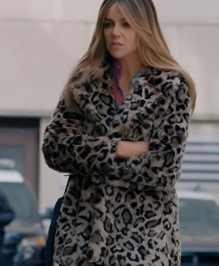 High Potential Kaitlin Olson Leopard Coat