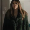 High Potential Morgan Gillory Green Fur Coat
