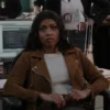 High Potential S01 Daphne Brown Suede Jacket