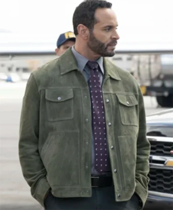 High Potential S01 Detective Karadec Suede Trucker Jacket