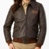 Hogans Heroes Bob Crane Leather Jacket Womens