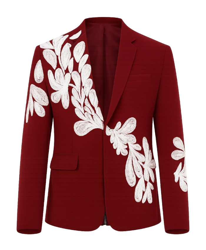 Hollywood Squares S02 Maroon Blazer - Image 2