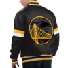 Home Game Golden State Warriors Black Jacket Back