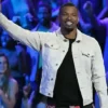 Host Jamie Foxx Show Beat Shazam 05 June White Cotton Jacket For Sale