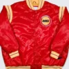 Houston Rockets Teddy Red Varsity Jacket