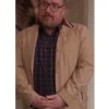 Howard Only Murders In The Building S05 Michael Cyril Creighton Brown Cotton Jacket