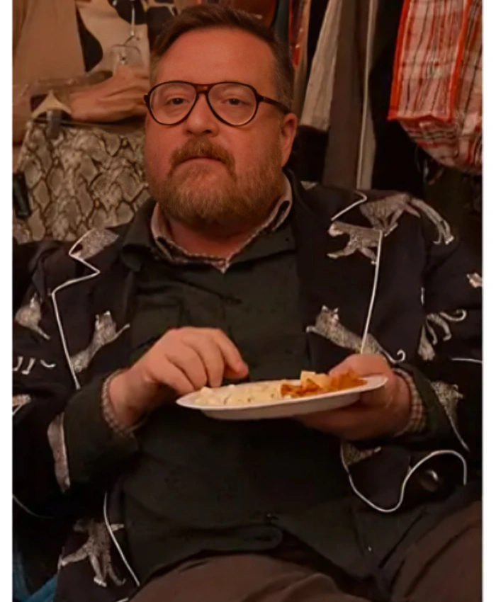 Michael Cyril Creighton Only Murders in the Building S05 Silk Robe - Image 3