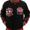 Hudson Bart Simpson Black Letterman Varsity Jacket