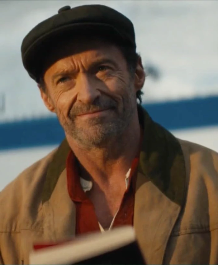 Hugh Jackman The Sheep Detectives Brown Coat - Image 3