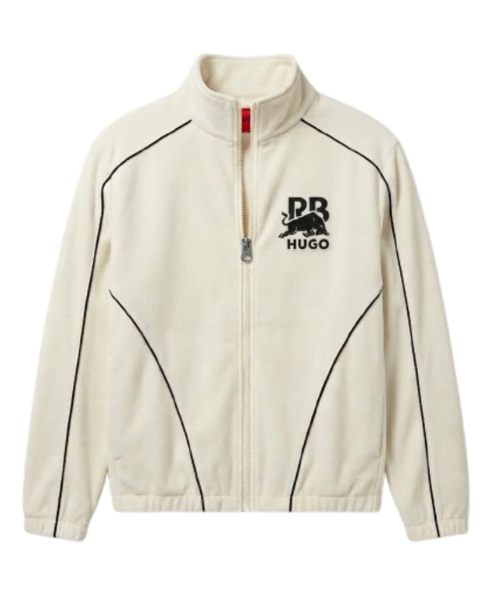 Hugo X Red Bull 2026 Bull Motif Full Zip Track Fleece Jacket For Sale