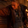 Hunter Schafer TV Series Blade Runner Cora Maroon Jacket