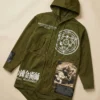 Hypland X FMAB Alchemy Olive Green Parka Hooded Jacket