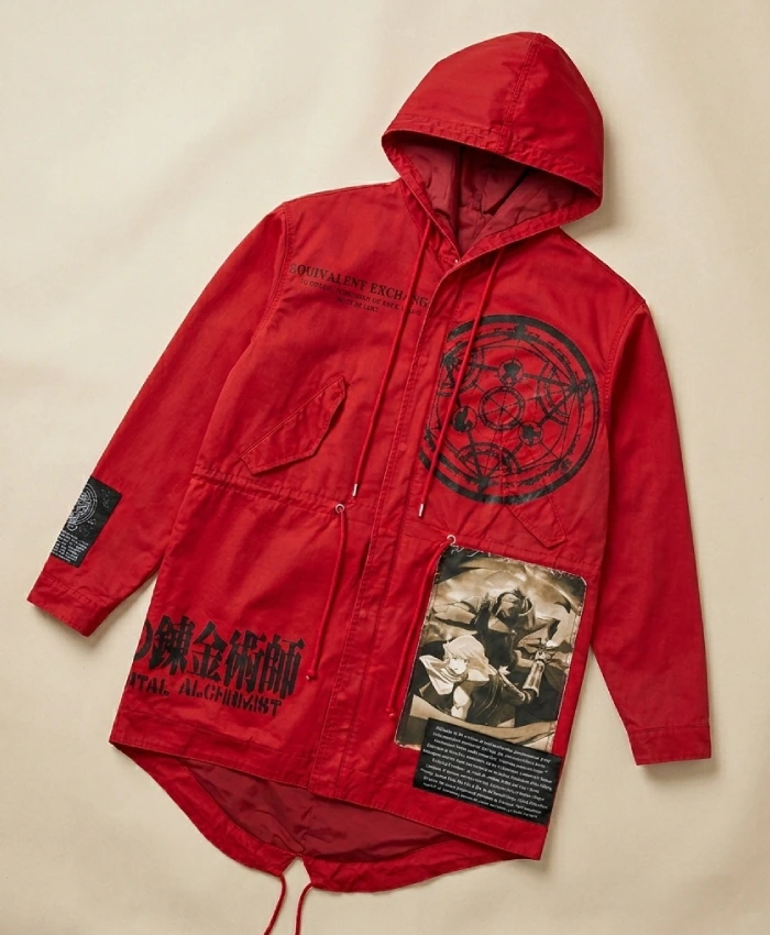 Hypland X FMAB Alchemy Red Parka Hooded Jacket