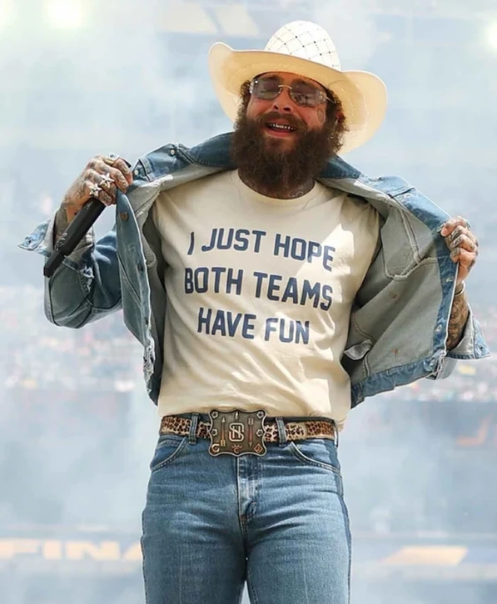 I Just Hope Both Teams Have Fun Post Malone Cotton T shirt
