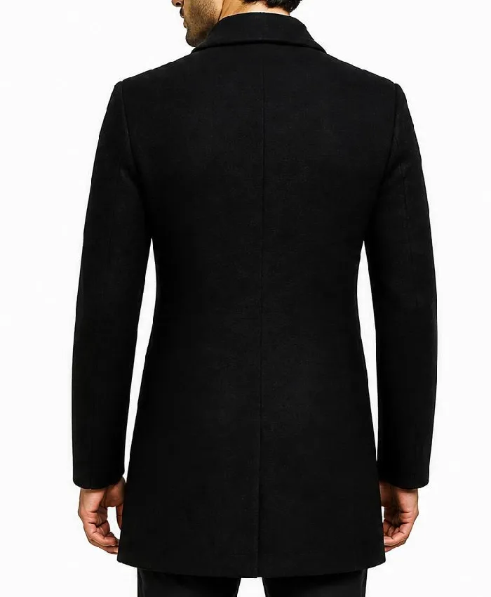 I Play Rocky 2026 AnnaSophia Robb Black Wool Coat - Image 3