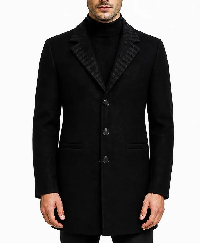 I Play Rocky 2026 AnnaSophia Robb Black Wool Coat Mens