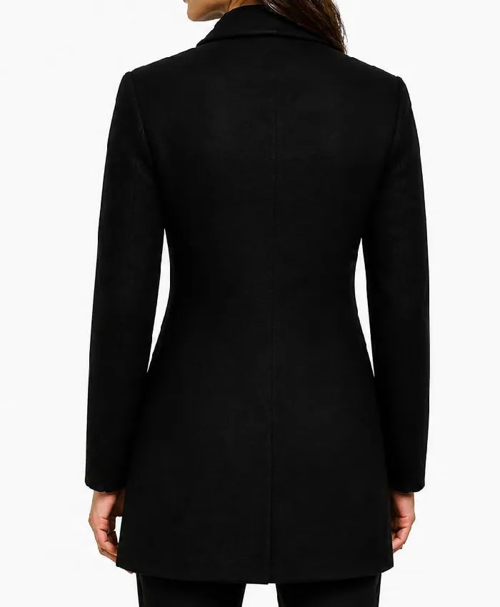 I Play Rocky 2026 AnnaSophia Robb Black Wool Coat Women