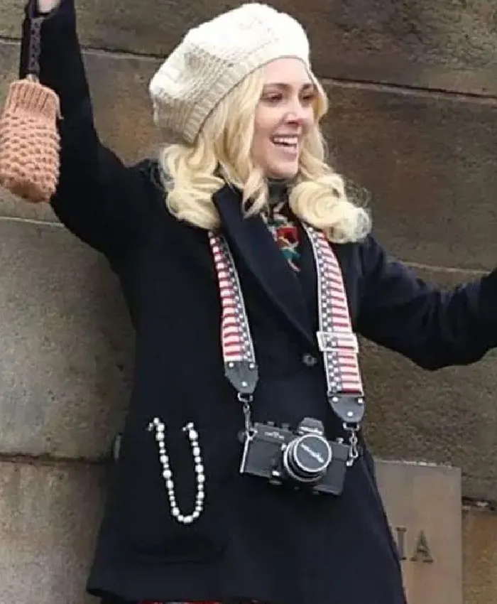 I Play Rocky 2026 AnnaSophia Robb Black Wool Coat