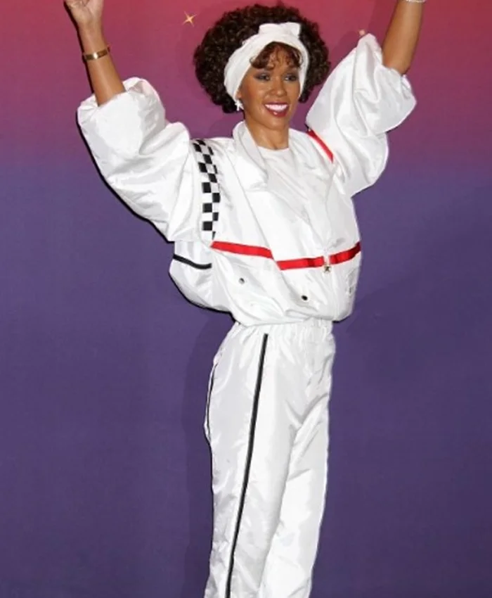 I Wanna Dance With Somebody Naomi Ackie White Tracksuit