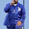 Ice Cube LA Dodgers Satin Blue Jacket