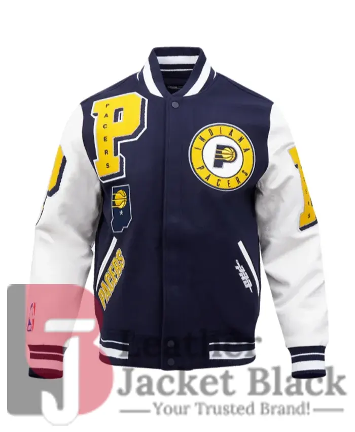 Indiana Pacers NBA Mashup Wool Varsity Jacket
