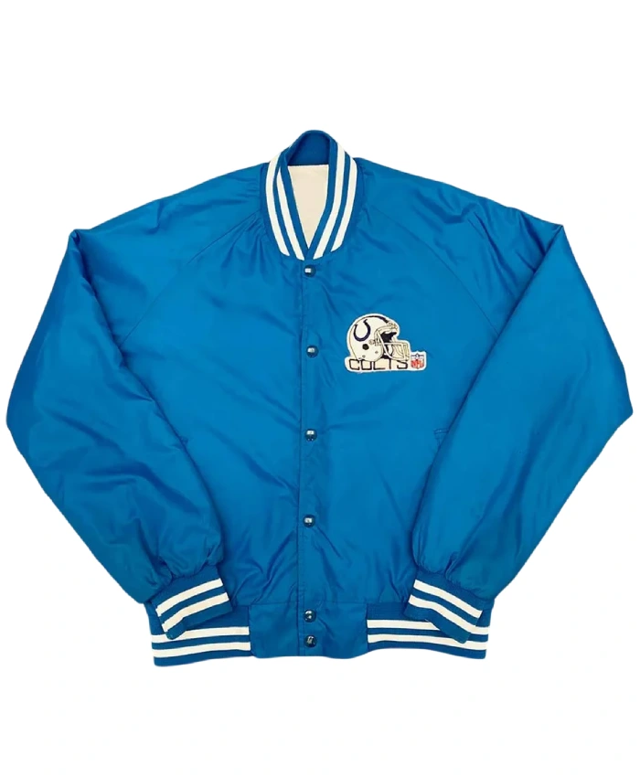 Indianapolis Colts 1990s Royal Bomber Jacket