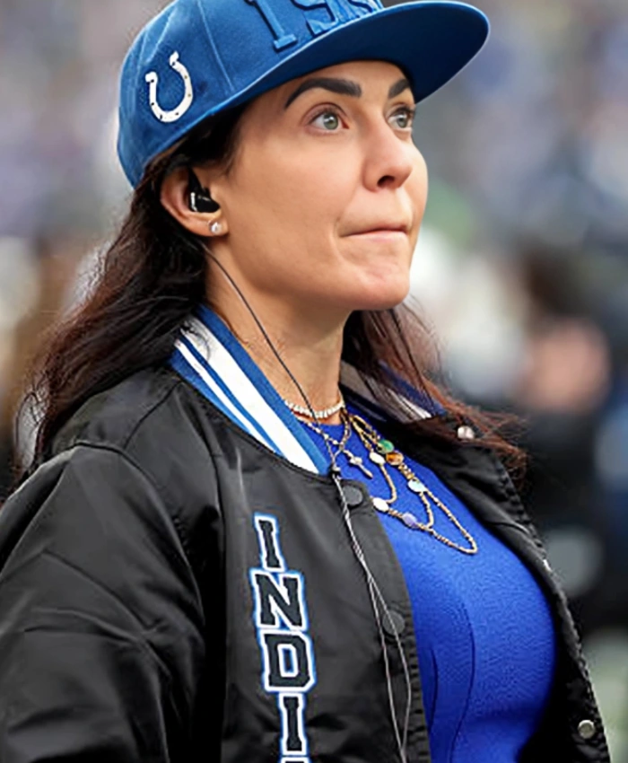 Indianapolis Colts Carlie Irsay Gordon Bomber Jacket