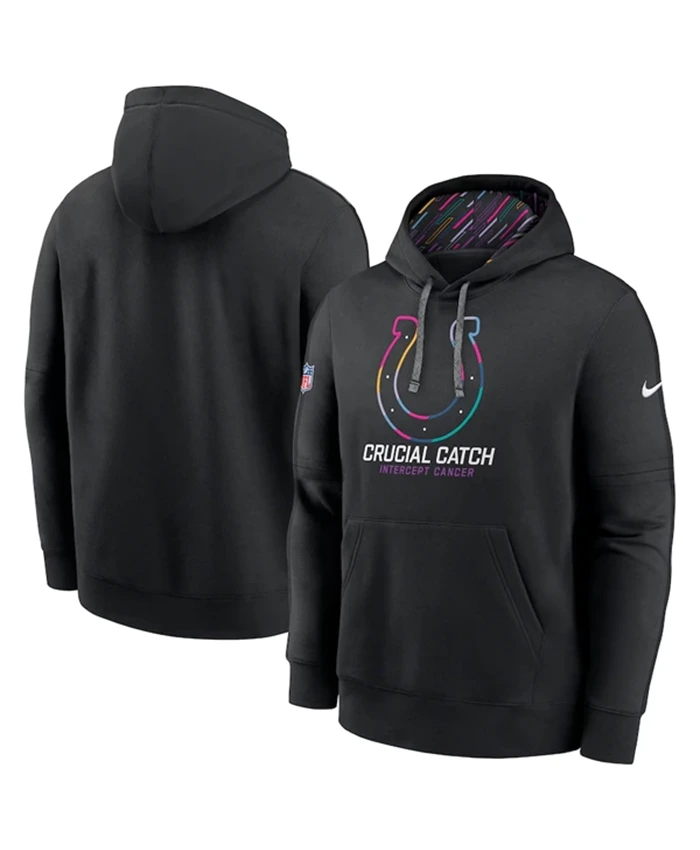 Indianapolis Colts Crucial Catch Black Hoodie