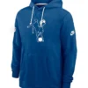 Indianapolis Colts Nike Royal Sideline Standard Issue Alt 2 Dri FIT Hoodie