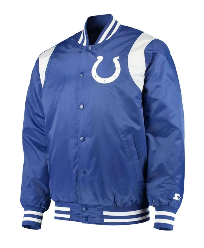Indianapolis Colts Prime Time Royal And White Jacket
