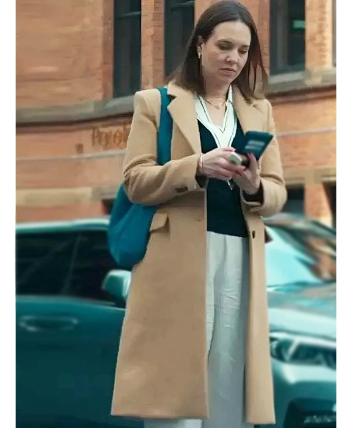 Ingrid Oliver Run Away S01 Yvonne Previdi Brown Wool Coat