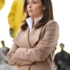 Italia Ricci Designated Survivor Emily Rhodes Long Check Coat
