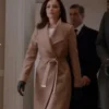 Italia Ricci Designated Survivor Season 3 Ep 2 Emily Rhodes Long Check Coat
