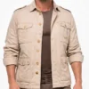 Jack Black Jumanji Open World Cotton Beige Jacket Mens