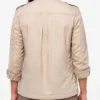 Jack Black Jumanji Open World Cotton Beige Jacket Women