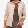 Jack Black Jumanji Open World Cotton Beige Jacket Womens