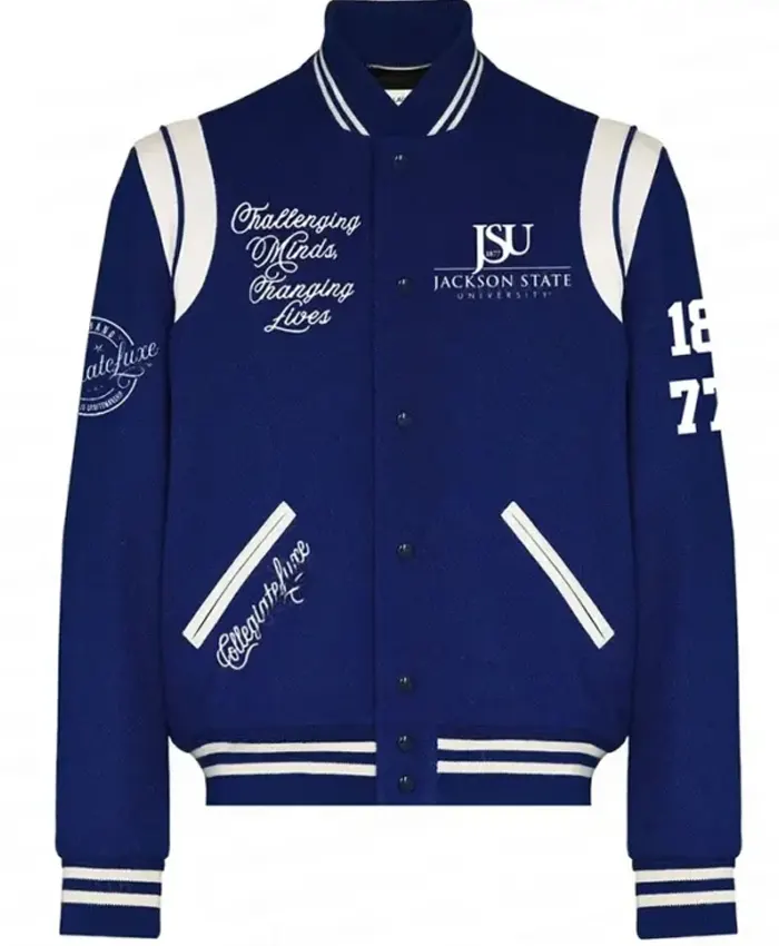 Jackson State University Navy Wool Varsity Jacket