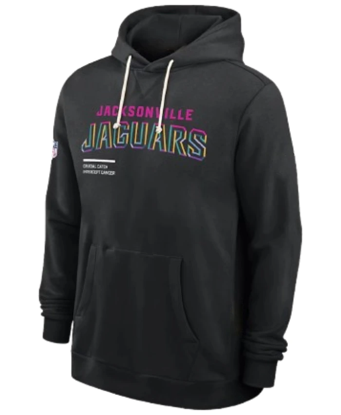 Jacksonville Jaguars 2025 Travis Hunter Crucial Catch Black Hoodie