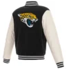 Jacksonville Jaguars Black White Two Tone Letterman Jacket