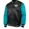 Jacksonville Jaguars Starter Black And Blue Satin Jacket