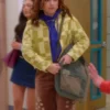 Jade Castillo TV Series Electric Bloom 2025 Carmen Sanchez Yellow Cotton Jacket