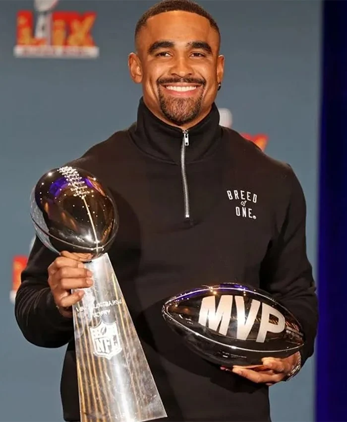Jalen Hurts Super Bowl LIX 2025 MVP Breed Of One Black Jacket