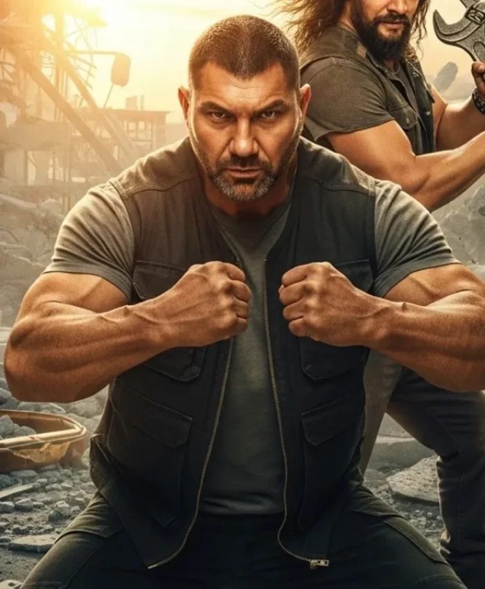 James The Wrecking Crew Movie 2026 Dave Bautista Black Cotton Vest