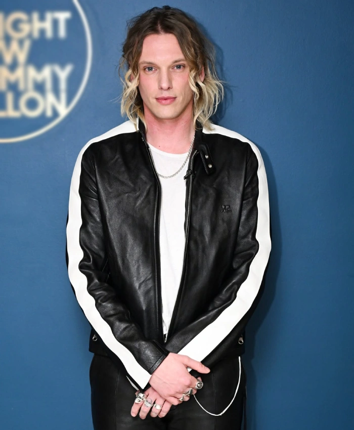 Jimmy Fallon S13 Jamie Campbell Leather Jacket